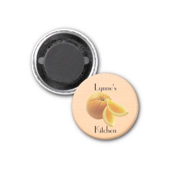 Personalized Orange Magnet by Lynnes_creations at Zazzle