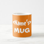 Personalized Orange Name Mug at Zazzle