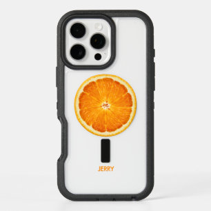 Personalized Orange Name iPhone 16 Pro Max Case