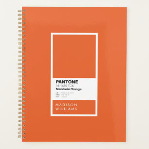 Personalized Orange Notebook Custom Name
