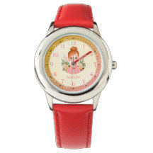 Personalized Orange Princess Learn to Tell time