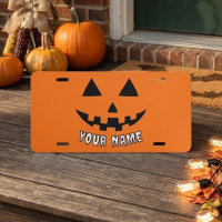 Personalized Orange Pumpkin Halloween Your Name