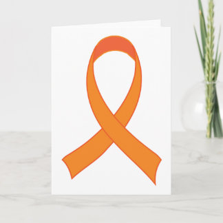 Personalized Orange Ribbon Awareness Gift Card