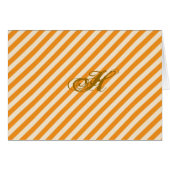 Personalized Orange Striped (Front Horizontal)