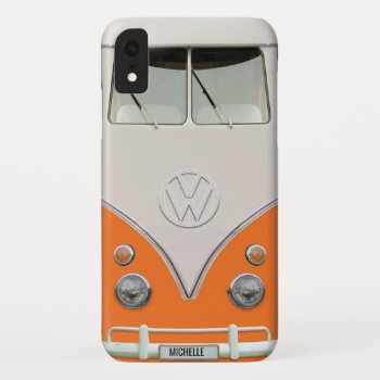 Personalized Orange Van Iphone Case by SharonCullars at Zazzle