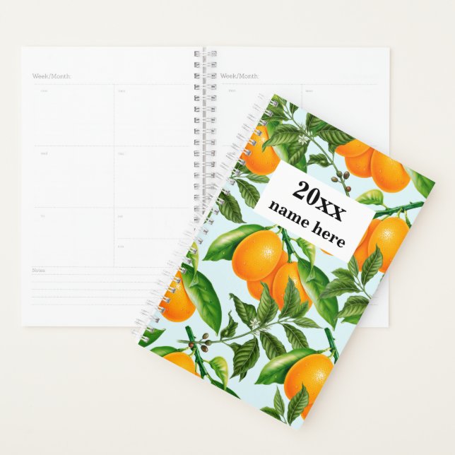 Personalized Oranges Planner (Display)