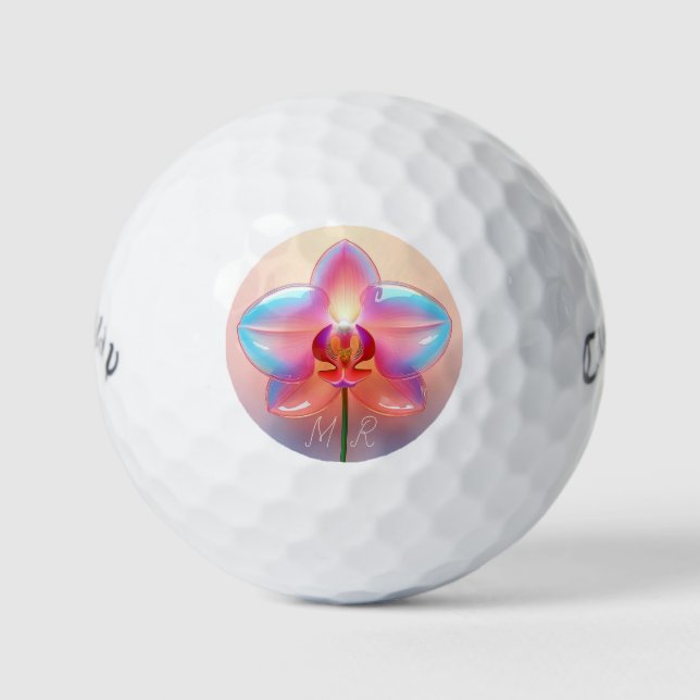 Personalized Orchid Callaway Warbird Golf Balls (Front)