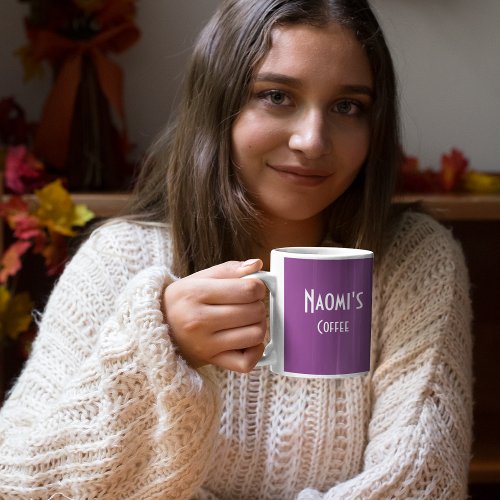 Personalized Orchid Coffee Mug