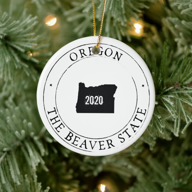 Personalized Oregon Ornament (Tree)