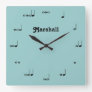 Personalized Original Music Note Clock