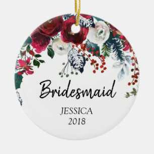Personalized Ornament for bridesmaid