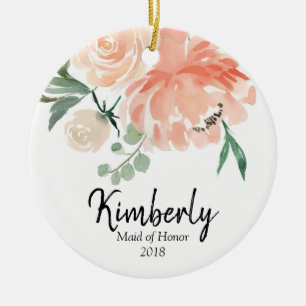 Personalized Ornament for Maid of Honor