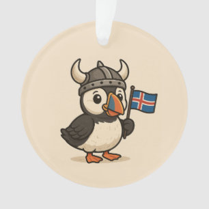 Personalized ornament - Iceland puffin