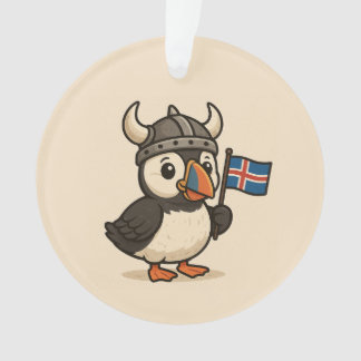 Personalized ornament - Iceland puffin