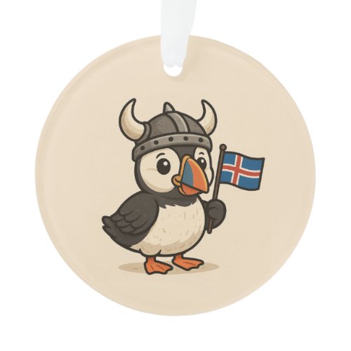Personalized ornament - Iceland puffin
