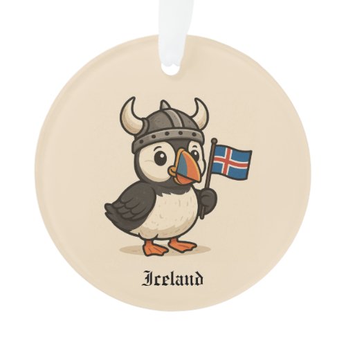 Personalized ornament - Iceland puffin