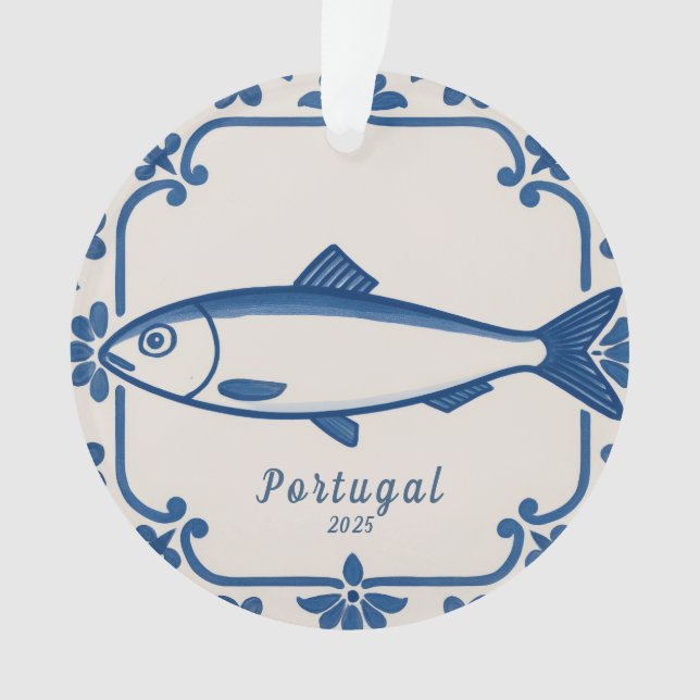 Personalized ornament - Portugal sardine (Front)