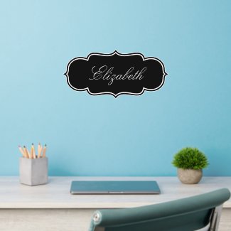 Personalized Ornate Vintage  Wall Decal