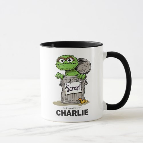 Personalized Oscar the Grouch Scram Mug