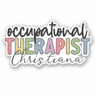 Personalized OT Occupational Therapist Sticker