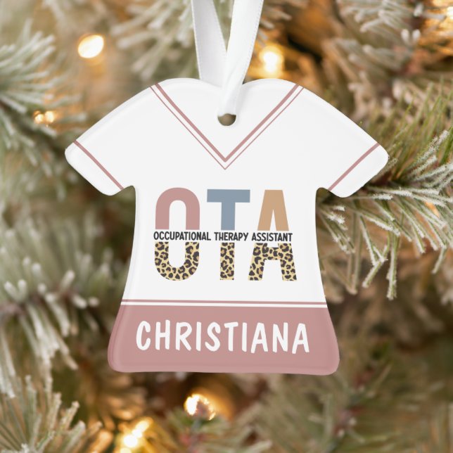 Personalized OTA Occupational Therapy Assistant Ornament (Tree)