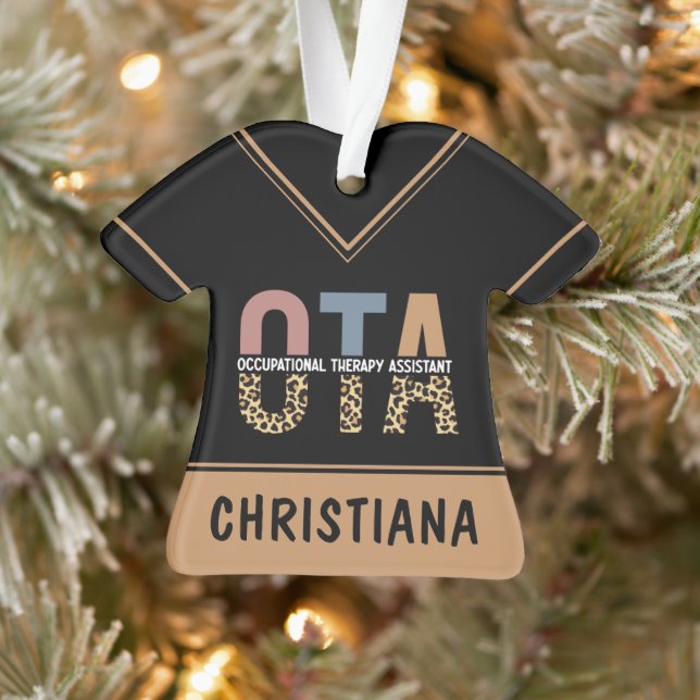 Personalized OTA Occupational Therapy Assistant Ornament (Tree)