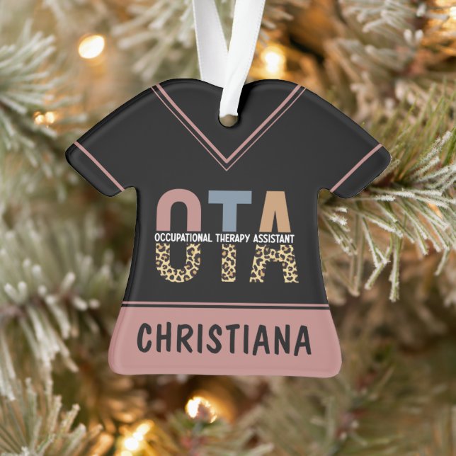 Personalized OTA Occupational Therapy Assistant Ornament (Tree)