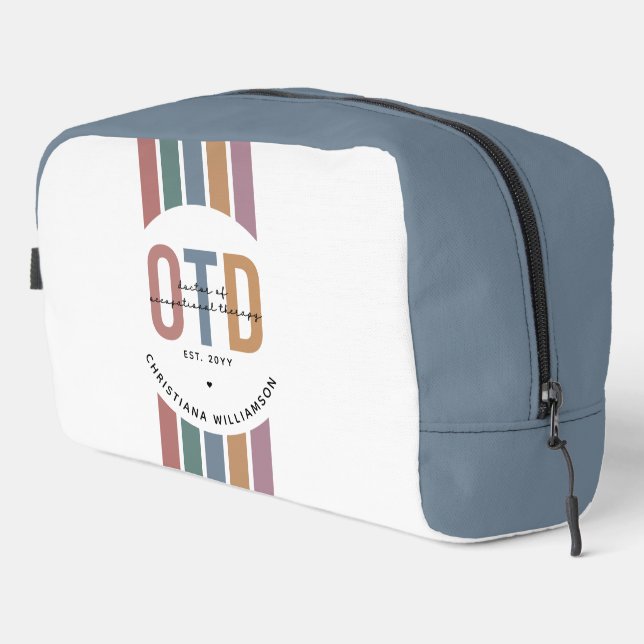 Personalized OTD Doctor of Occupational Therapy Dopp Kit (Right Corner)