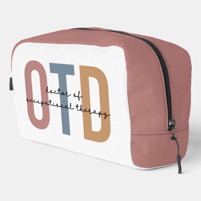 Personalized OTD Doctor of Occupational Therapy  Dopp Kit (Right Corner)