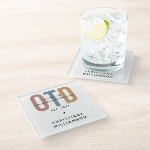 Personalized OTD Doctor of Occupational Therapy Glass Coaster