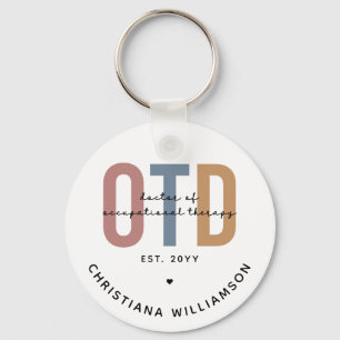 Personalized OTD Doctor of Occupational Therapy Keychain