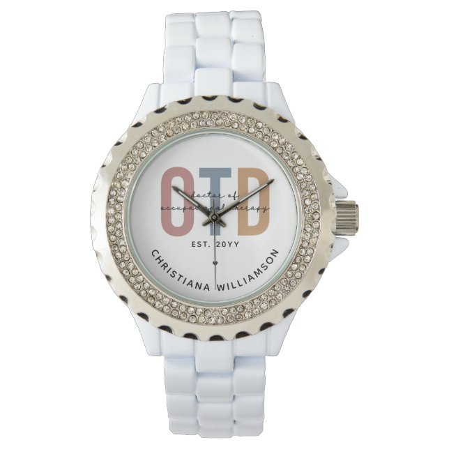 Personalized OTD Doctor of Occupational Therapy Watch (Front)