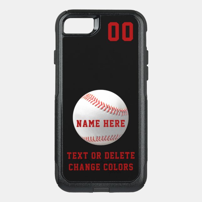 Personalized OTTERBOX Baseball Phone Cases (Back)