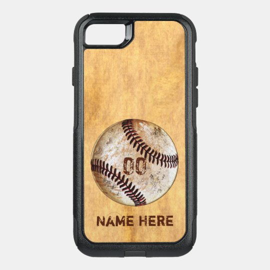 Personalized Otterbox Phone Case for Guys Baseball