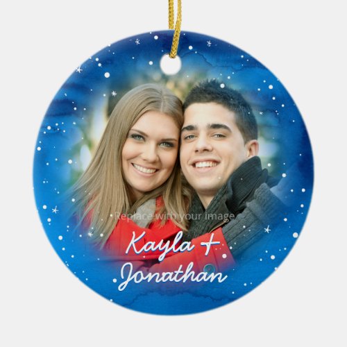 Personalized Our First Christmas Photo Ornament