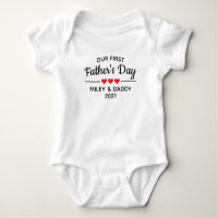Personalized Our First Father's Day Cute