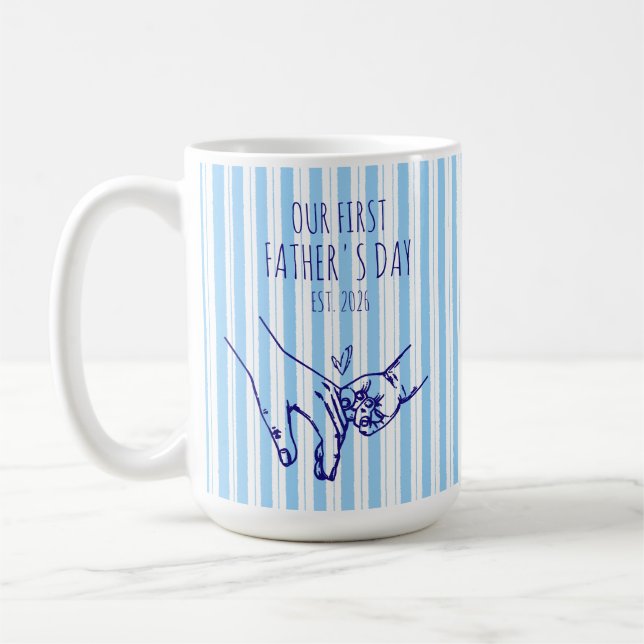 Personalized Our First Father's Day Mug (Left)