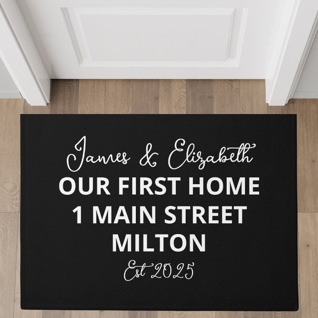 Personalized Our First Home Custom Address Doormat (Creator Uploaded)