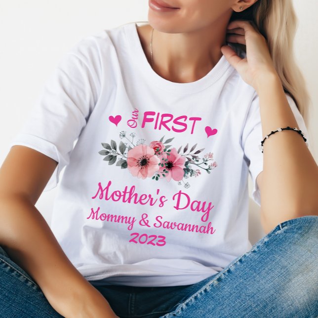 Personalized Our First Mother's Day Shirt (Creator Uploaded)