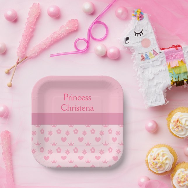 Personalized Our Little Princess Birthday Paper Plates (Party)