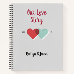 Personalized Our Love Story Notebook