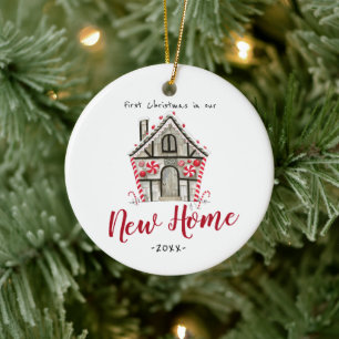 Personalized Our New Home Christmas ornament