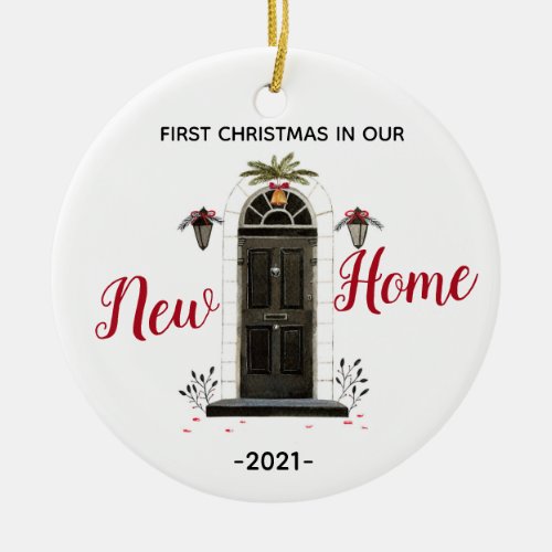 Personalized Our New Home Christmas ornament