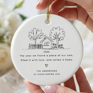 Personalized Our New Home Christmas Ornament