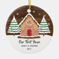 Personalized Our New Home Gingerbread Ornament