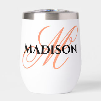 Personalized outdoor wine glass thermal wine tumbler