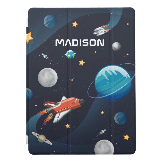 Personalized Outer Space Activity in the Galaxy iPad Pro Cover (Front)