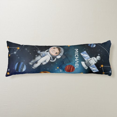 Personalized Outer Space Astronaut Astronomy Body Pillow