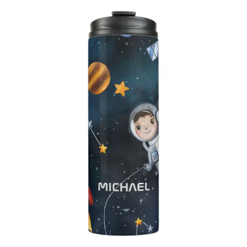 Personalized Outer Space Astronaut Shuttle  Thermal Tumbler