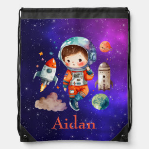 Personalized outer space backpack 
